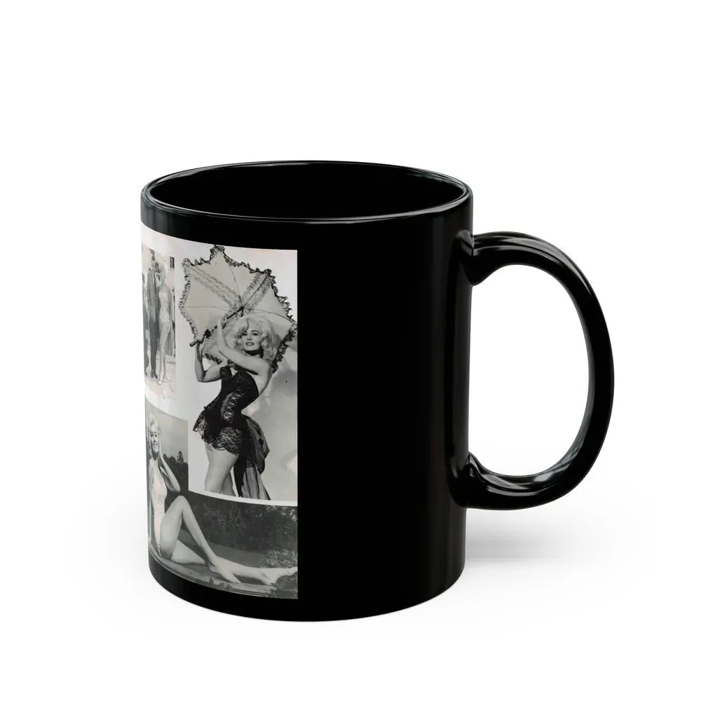 Janette Scott #42 - 5 B&W Photos & Article from Magazine (Vintage Female Icon) Black Coffee Mug - Go Mug Yourself