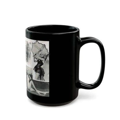 Janette Scott #42 - 5 B&W Photos & Article from Magazine (Vintage Female Icon) Black Coffee Mug - Go Mug Yourself