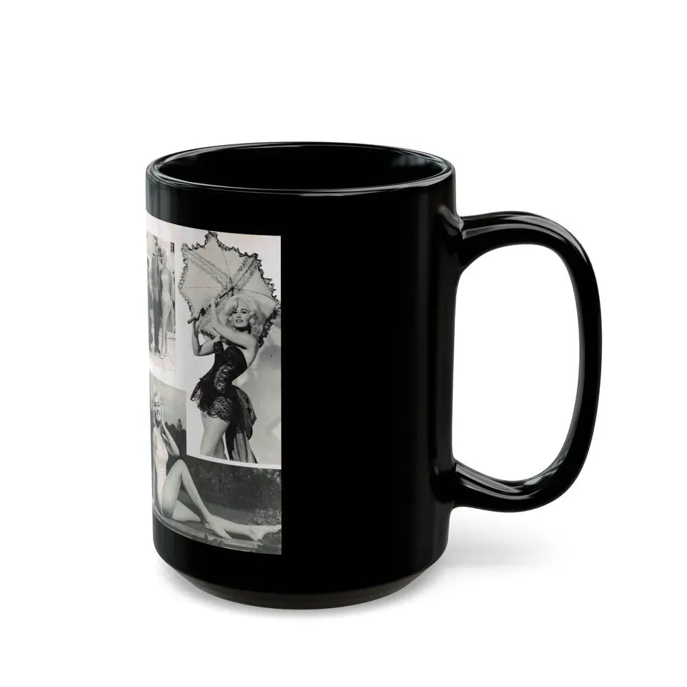 Janette Scott #42 - 5 B&W Photos & Article from Magazine (Vintage Female Icon) Black Coffee Mug - Go Mug Yourself