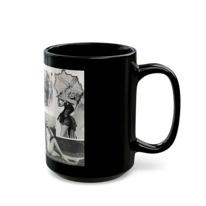 Janette Scott #42 - 5 B&W Photos & Article from Magazine (Vintage Female Icon) Black Coffee Mug - Go Mug Yourself