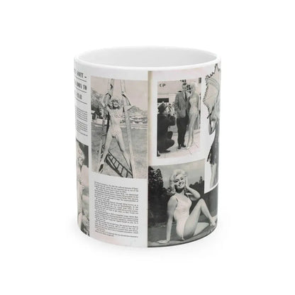 Janette Scott #42 - 5 B&W Photos & Article from Magazine (Vintage Female Icon) White Coffee Mug 11oz - Go Mug Yourself
