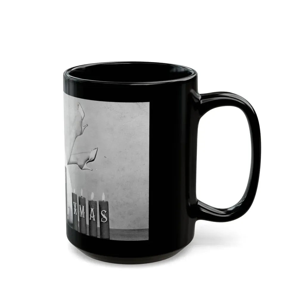 Janette Scott #47 (Vintage Female Icon) Black Coffee Mug - Go Mug Yourself
