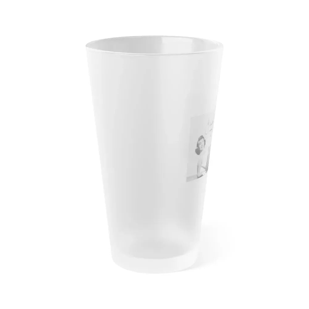 Janette Scott #47 (Vintage Female Icon) Frosted Pint Glass 16oz - Go Mug Yourself