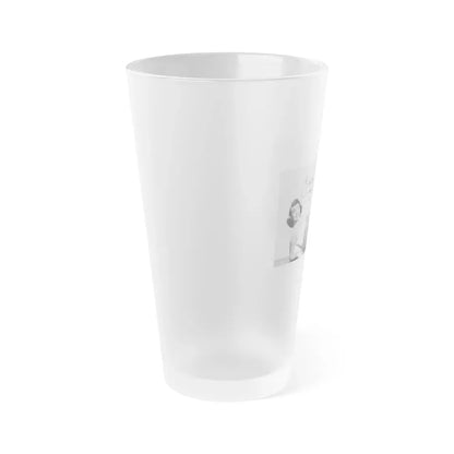 Janette Scott #47 (Vintage Female Icon) Frosted Pint Glass 16oz - Go Mug Yourself
