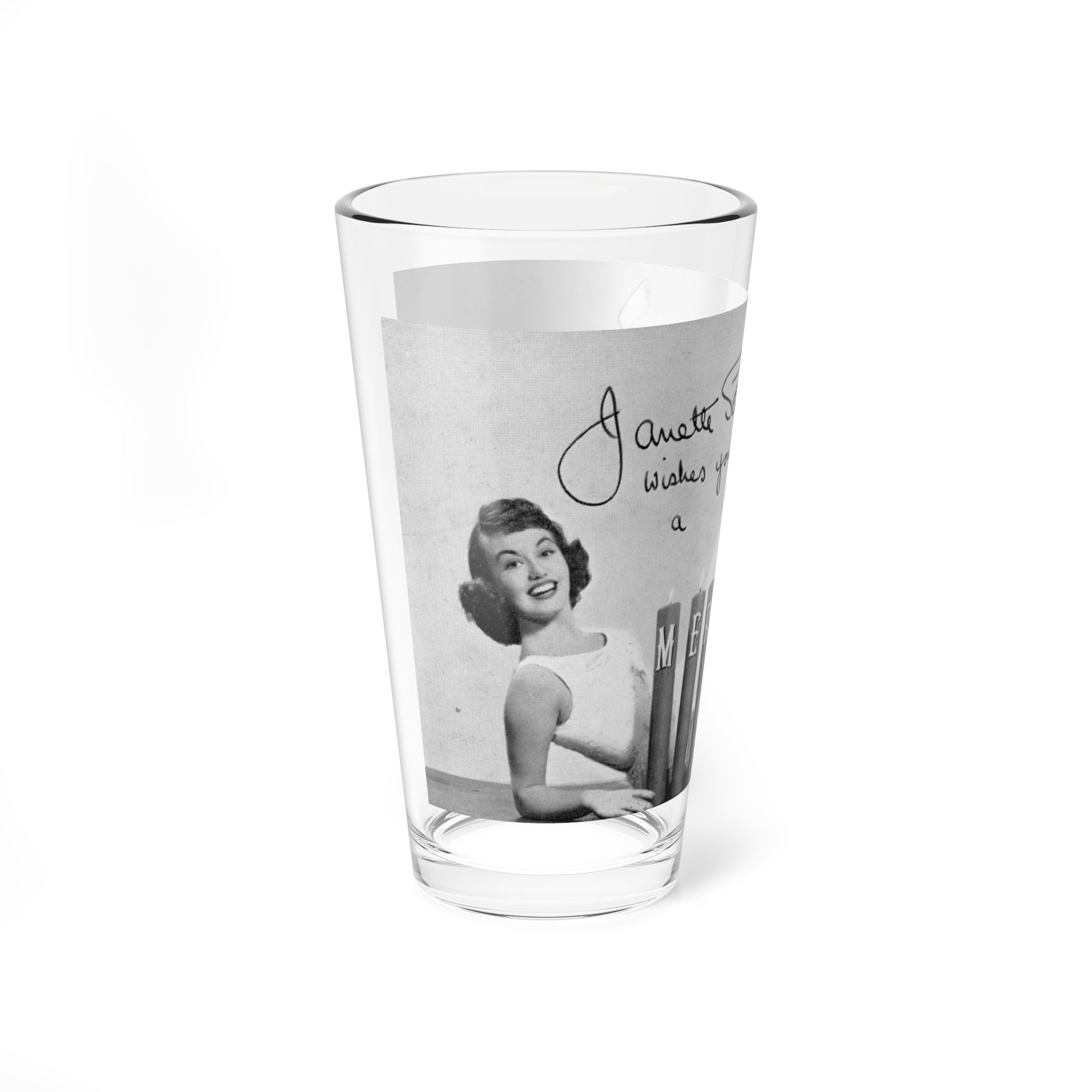 Janette Scott #47 (Vintage Female Icon) Pint Glass 16oz-Go Mug Yourself