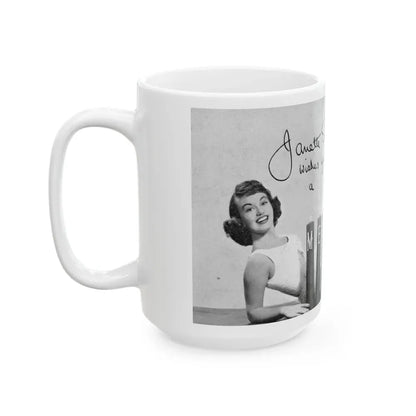 Janette Scott #47 (Vintage Female Icon) White Coffee Mug - Go Mug Yourself