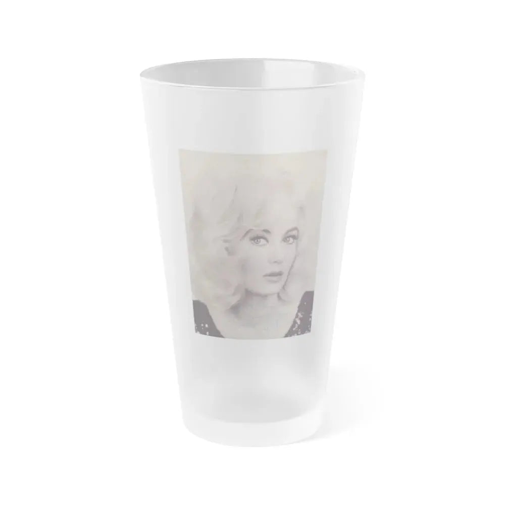 Janette Scott #48 (Vintage Female Icon) Frosted Pint Glass 16oz 16oz Frosted - Go Mug Yourself