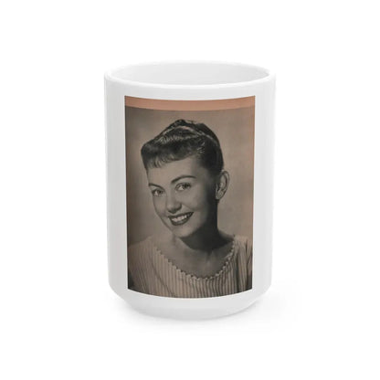 Janette Scott #53 - Life Story+Glamour Photos #38 Fans Star Library - Glamour Photo #1 (Vintage Female Icon) White Coffee Mug 15oz - Go Mug Yourself