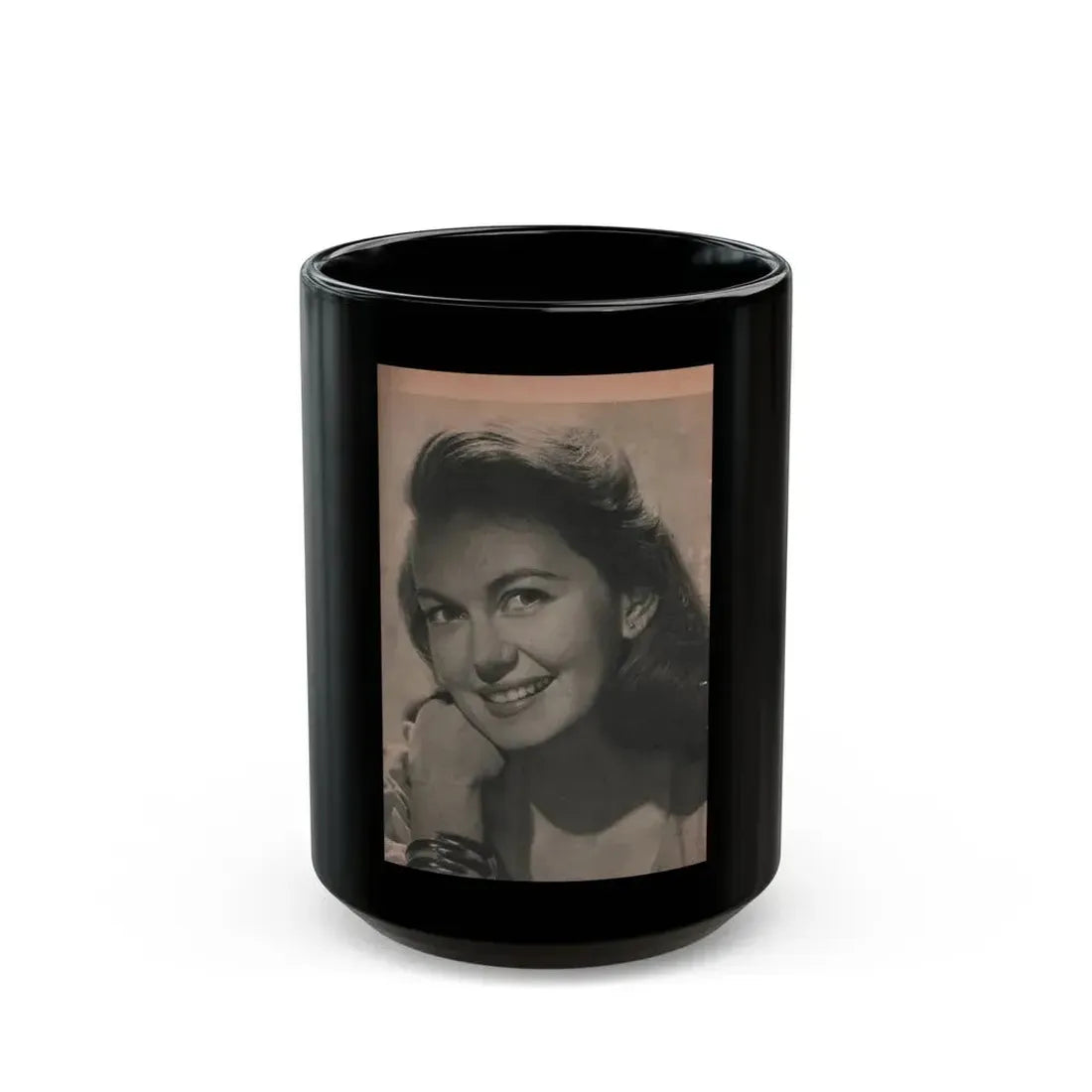 Janette Scott #55 - Life Story+Glamour Photos #38 Fans Star Library - Glamour Photo #2 (Vintage Female Icon) Black Coffee Mug 15oz - Go Mug Yourself