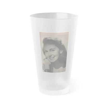 Janette Scott #55 - Life Story+Glamour Photos #38 Fans Star Library - Glamour Photo #2 (Vintage Female Icon) Frosted Pint Glass 16oz 16oz Frosted - Go Mug Yourself