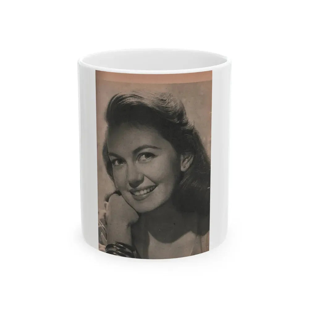 Janette Scott #55 - Life Story+Glamour Photos #38 Fans Star Library - Glamour Photo #2 (Vintage Female Icon) White Coffee Mug 11oz - Go Mug Yourself