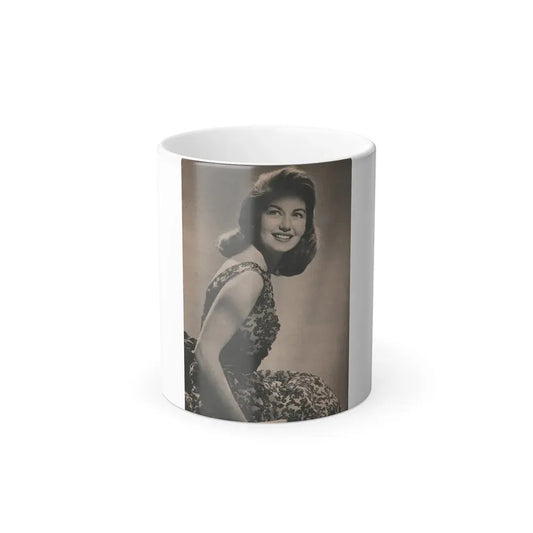 Janette Scott #56 - Life Story+Glamour Photos #38 Fans Star Library - Glamour Photo #4 (Vintage Female Icon) Color Changing Coffee Mug 11oz - Go Mug Yourself