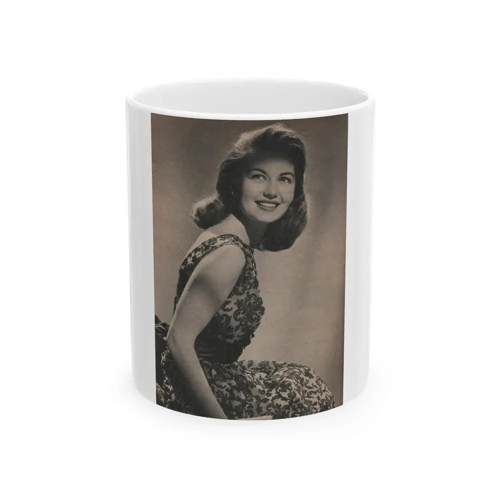 Janette Scott #56 - Life Story+Glamour Photos #38 Fans Star Library - Glamour Photo #4 (Vintage Female Icon) White Coffee Mug 11oz - Go Mug Yourself