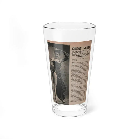 Janette Scott #57 - Life Story+Glamour Photos #38 Fans Star Library - Glamour Photo #5 (Vintage Female Icon) Pint Glass 16oz 16oz - Go Mug Yourself
