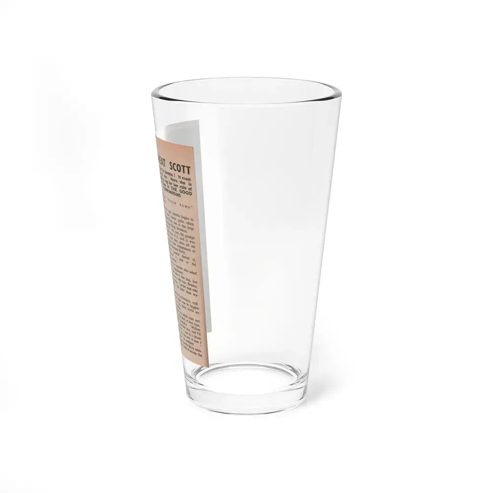 Janette Scott #57 - Life Story+Glamour Photos #38 Fans Star Library - Glamour Photo #5 (Vintage Female Icon) Pint Glass 16oz - Go Mug Yourself