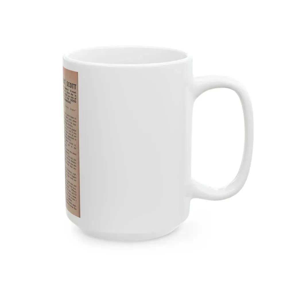 Janette Scott #57 - Life Story+Glamour Photos #38 Fans Star Library - Glamour Photo #5 (Vintage Female Icon) White Coffee Mug - Go Mug Yourself