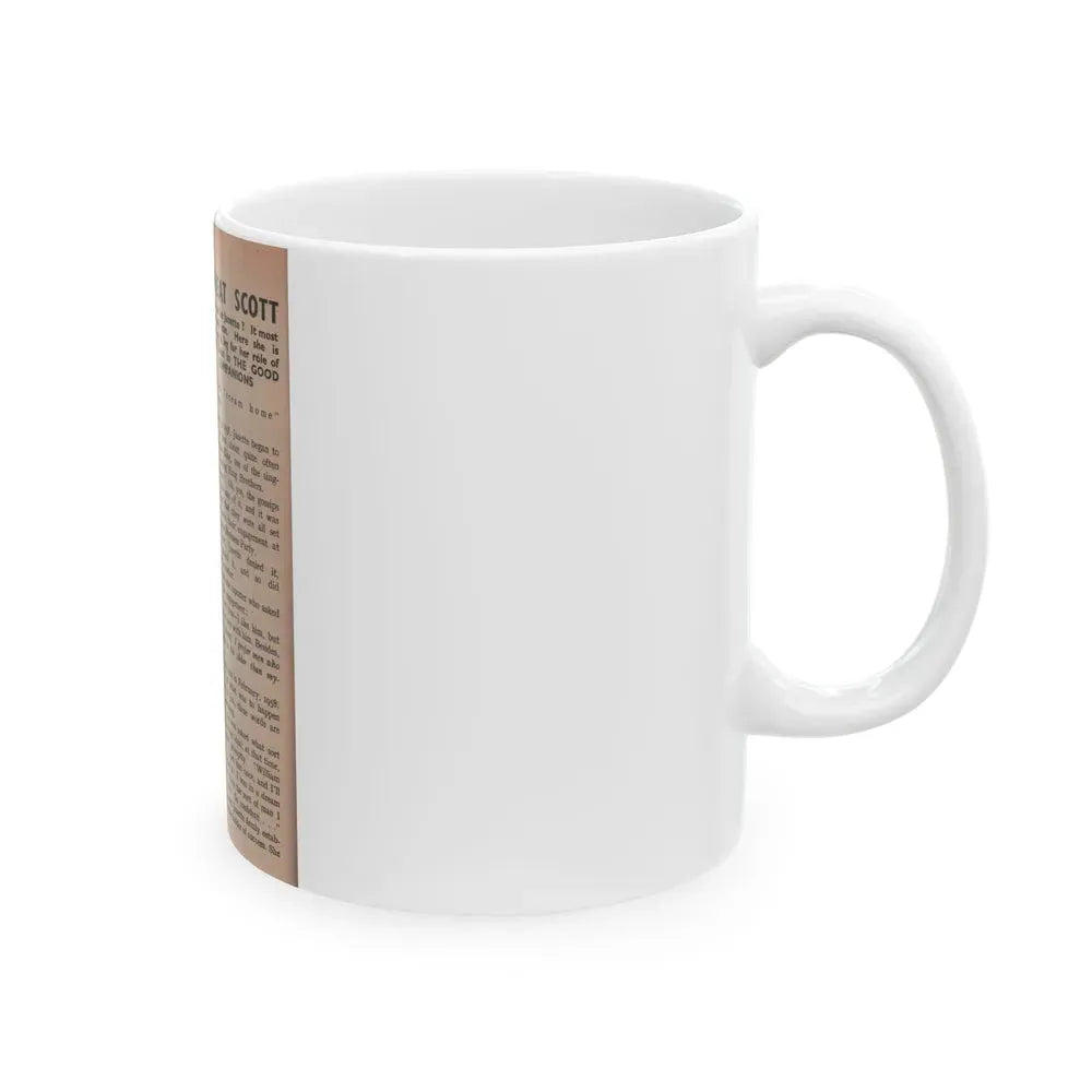 Janette Scott #57 - Life Story+Glamour Photos #38 Fans Star Library - Glamour Photo #5 (Vintage Female Icon) White Coffee Mug - Go Mug Yourself