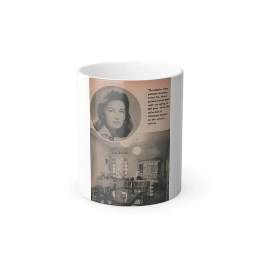 Janette Scott #58 - Life Story+Glamour Photos #38 Fans Star Library - Glamour Photo #6 (Vintage Female Icon) Color Changing Coffee Mug 11oz - Go Mug Yourself