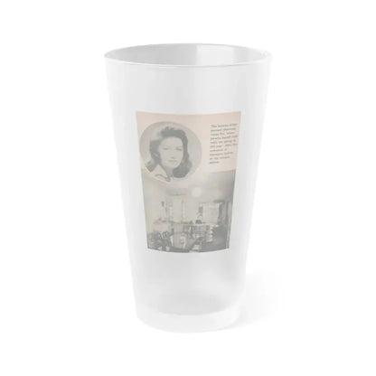 Janette Scott #58 - Life Story+Glamour Photos #38 Fans Star Library - Glamour Photo #6 (Vintage Female Icon) Frosted Pint Glass 16oz 16oz Frosted - Go Mug Yourself