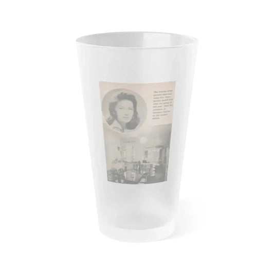 Janette Scott #58 - Life Story+Glamour Photos #38 Fans Star Library - Glamour Photo #6 (Vintage Female Icon) Frosted Pint Glass 16oz 16oz Frosted - Go Mug Yourself