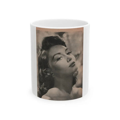 Janette Scott #60 - Life Story+Glamour Photos #38 Fans Star Library - Glamour Photo #7 (Vintage Female Icon) White Coffee Mug 11oz - Go Mug Yourself