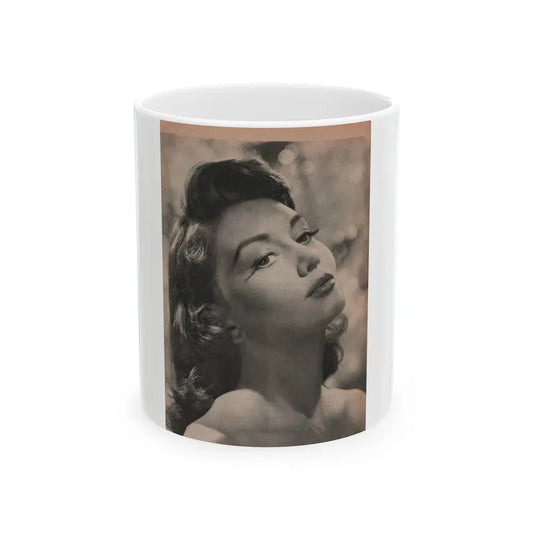 Janette Scott #60 - Life Story+Glamour Photos #38 Fans Star Library - Glamour Photo #7 (Vintage Female Icon) White Coffee Mug 11oz - Go Mug Yourself