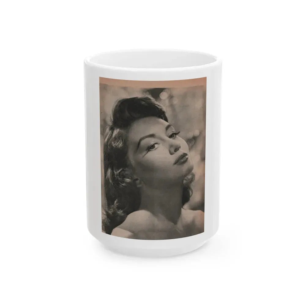 Janette Scott #60 - Life Story+Glamour Photos #38 Fans Star Library - Glamour Photo #7 (Vintage Female Icon) White Coffee Mug 15oz - Go Mug Yourself