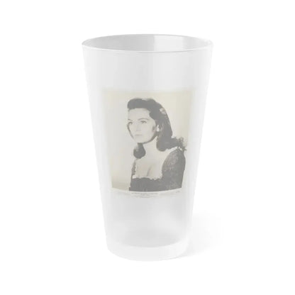 Janette Scott #65 (Vintage Female Icon) Frosted Pint Glass 16oz 16oz Frosted - Go Mug Yourself