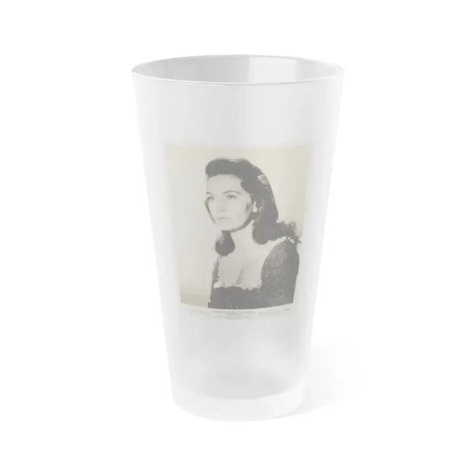 Janette Scott #65 (Vintage Female Icon) Frosted Pint Glass 16oz 16oz Frosted - Go Mug Yourself