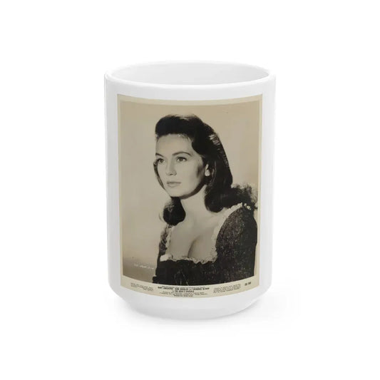 Janette Scott #65 (Vintage Female Icon) White Coffee Mug 15oz - Go Mug Yourself