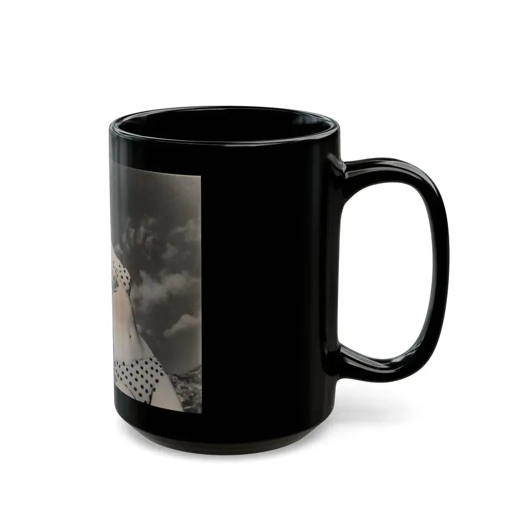 Janette Scott #66 (Vintage Female Icon) Black Coffee Mug - Go Mug Yourself