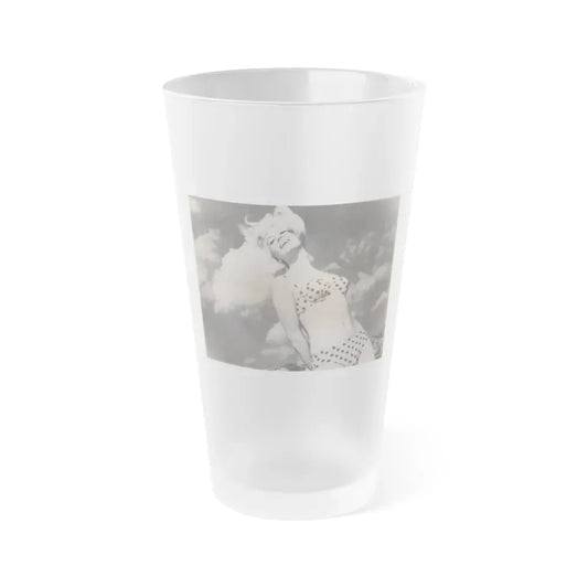Janette Scott #66 (Vintage Female Icon) Frosted Pint Glass 16oz 16oz Frosted - Go Mug Yourself