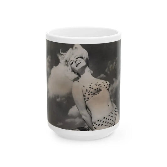 Janette Scott #66 (Vintage Female Icon) White Coffee Mug 15oz - Go Mug Yourself