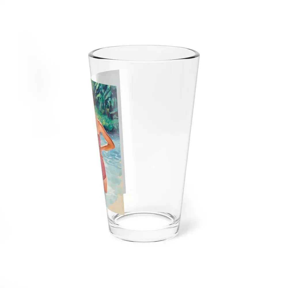 Janson Swimsuit advertisement, circa 1958 - Pint Glass 16oz - Go Mug Yourself