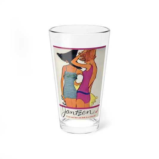 Jantzen advertisement, 1959 - Pint Glass 16oz 16oz - Go Mug Yourself