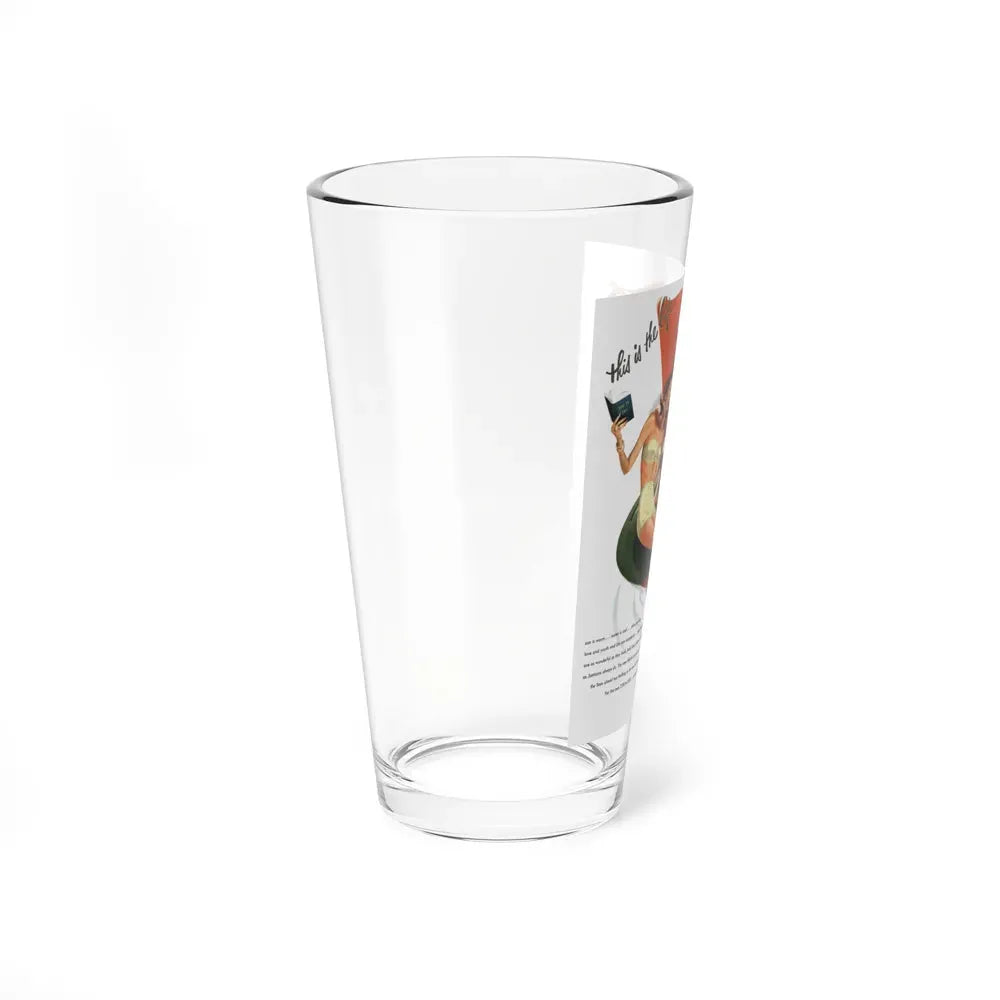 Jantzen advertisement (2), 1946 - Pint Glass 16oz - Go Mug Yourself