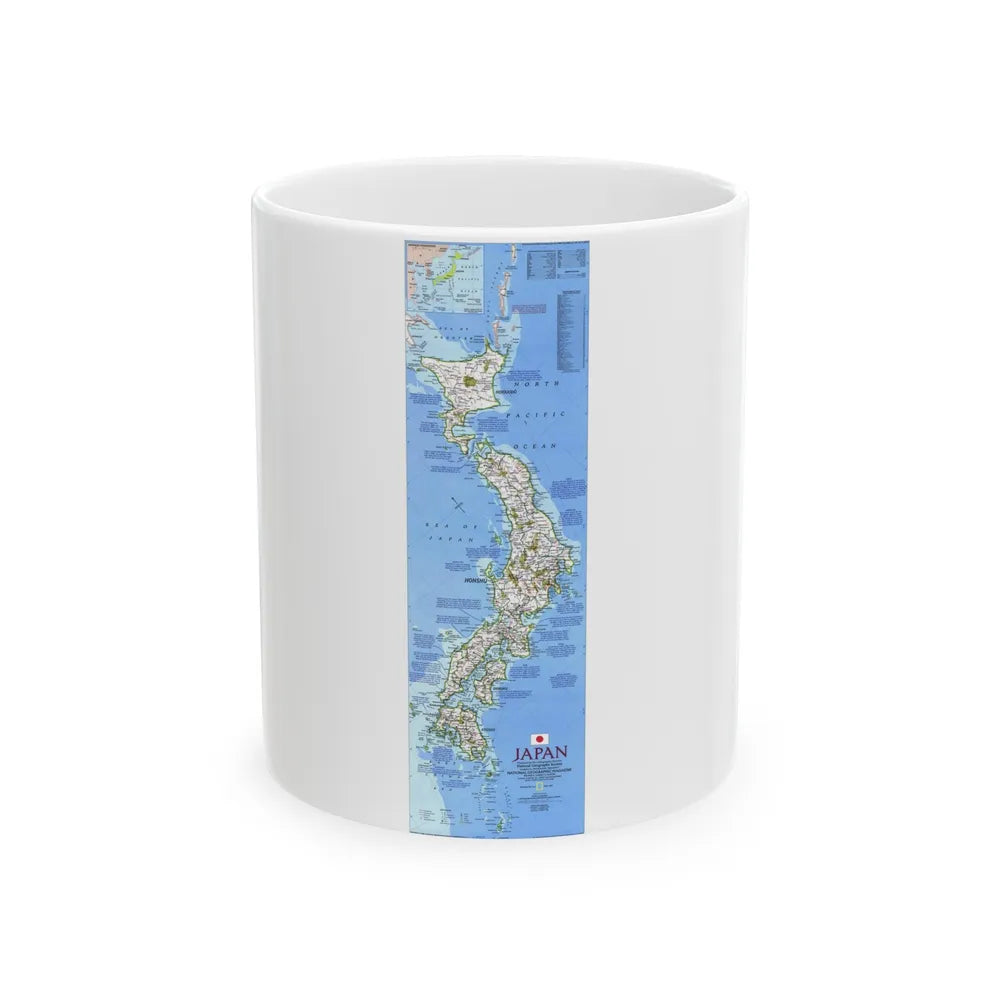 Japan (1984) (Map) White Coffee Mug-11oz-Go Mug Yourself