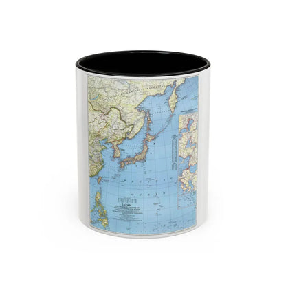 Japan and Adjacent Regions (1944) (Map) Accent Coffee Mug 11oz Black - Go Mug Yourself