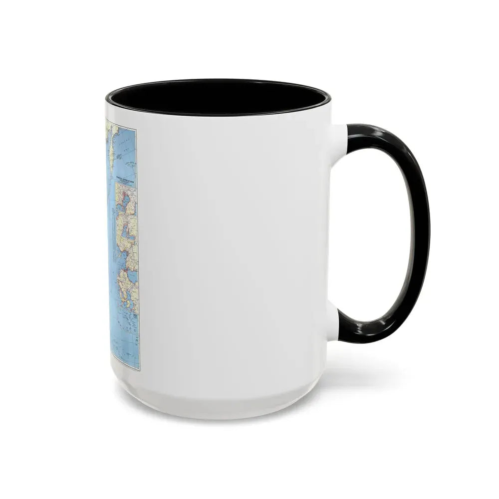 Japan and Adjacent Regions (1944) (Map) Accent Coffee Mug - Go Mug Yourself