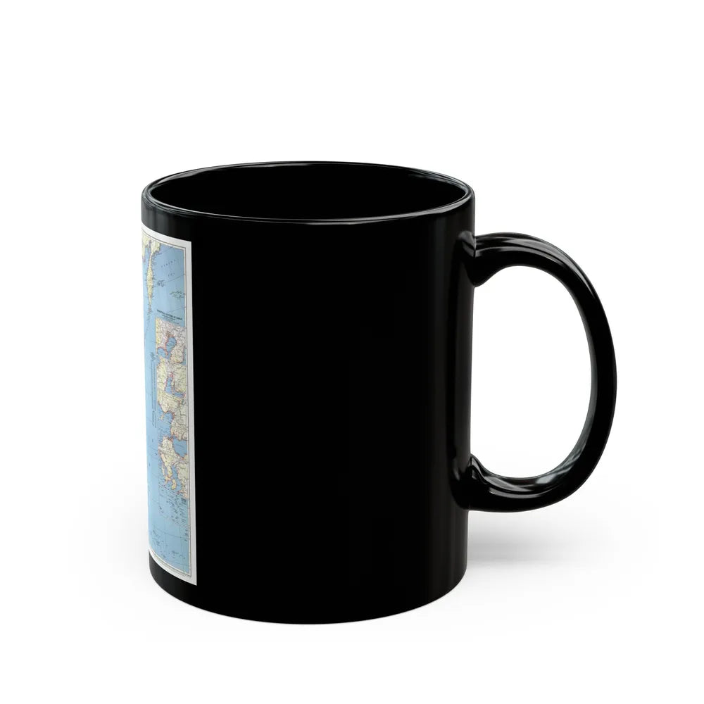 Japan and Adjacent Regions (1944) (Map) Black Coffee Mug-Go Mug Yourself