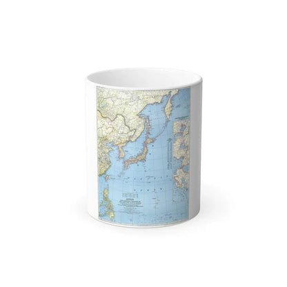 Japan and Adjacent Regions (1944) (Map) Color Changing Mug 11oz Default Title 11oz - Go Mug Yourself
