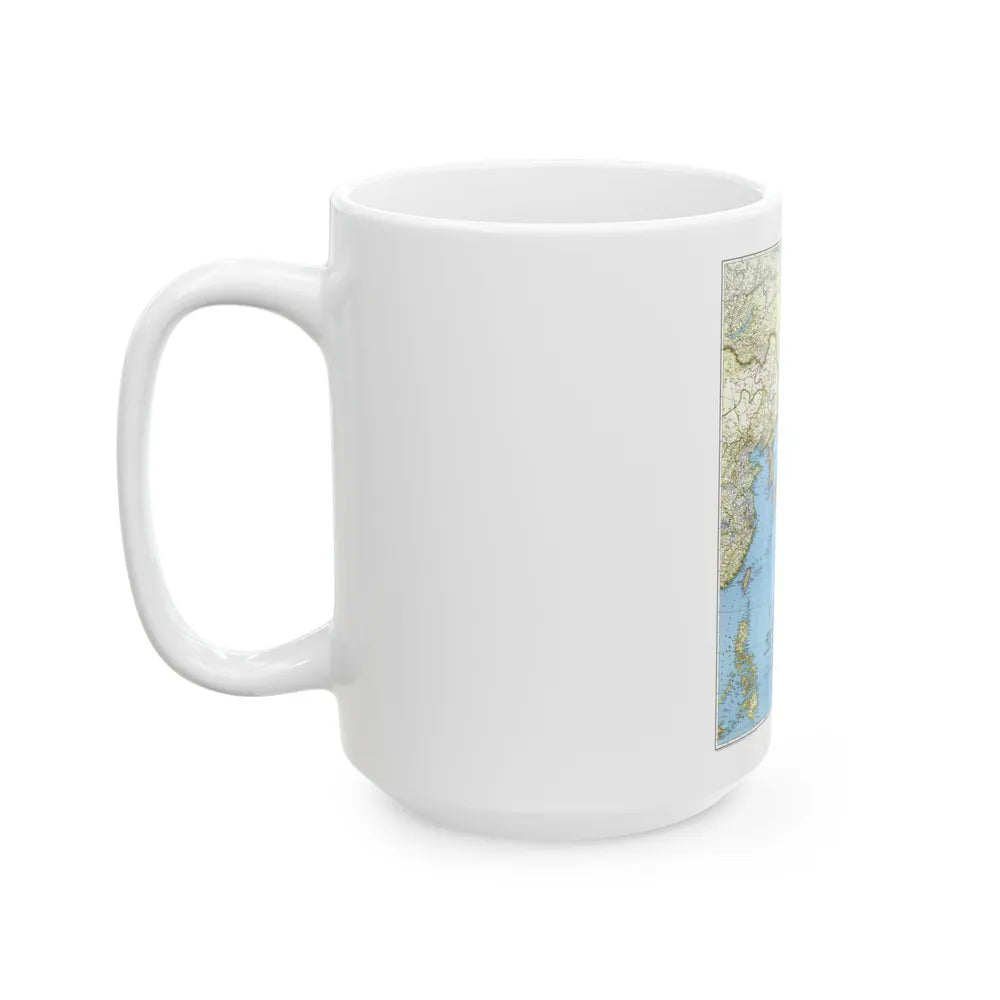 Japan and Adjacent Regions (1944) (Map) White Coffee Mug-Go Mug Yourself