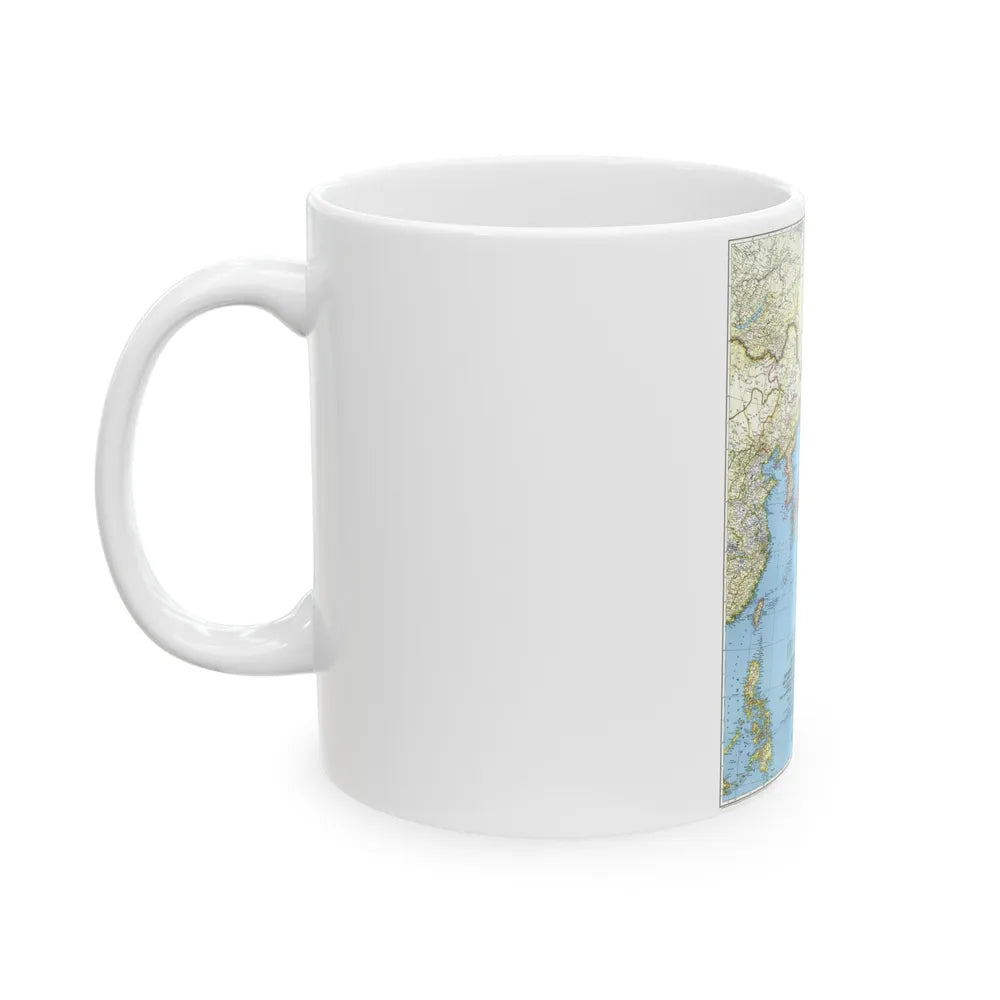 Japan and Adjacent Regions (1944) (Map) White Coffee Mug-Go Mug Yourself