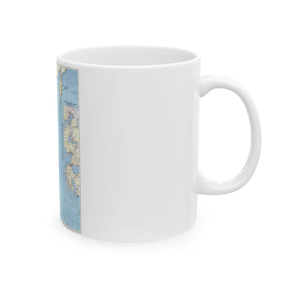 Japan and Adjacent Regions (1944) (Map) White Coffee Mug-Go Mug Yourself