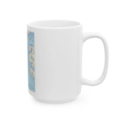 Japan and Adjacent Regions (1944) (Map) White Coffee Mug - Go Mug Yourself