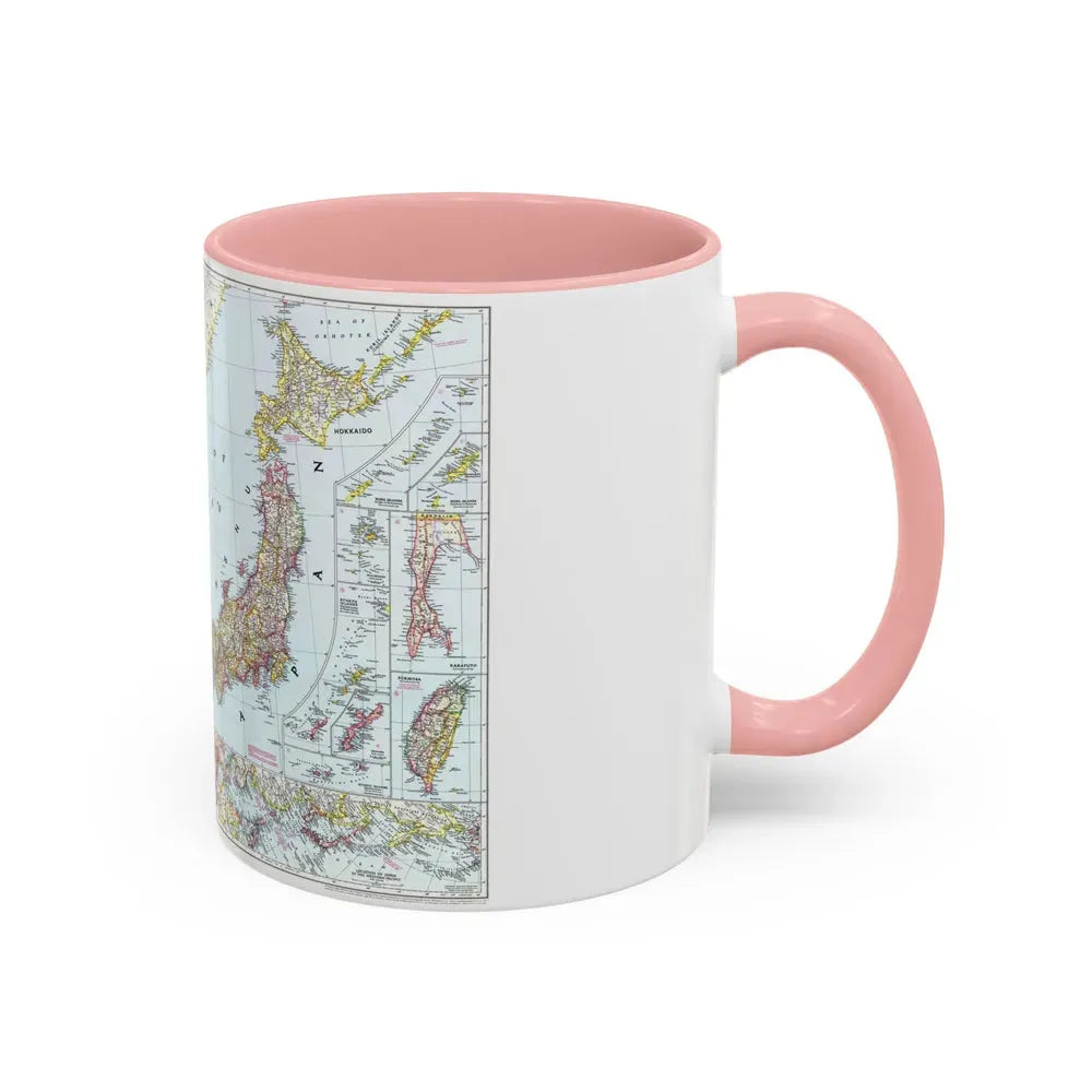 Japan and Korea (1945) (Map) Accent Coffee Mug - Go Mug Yourself