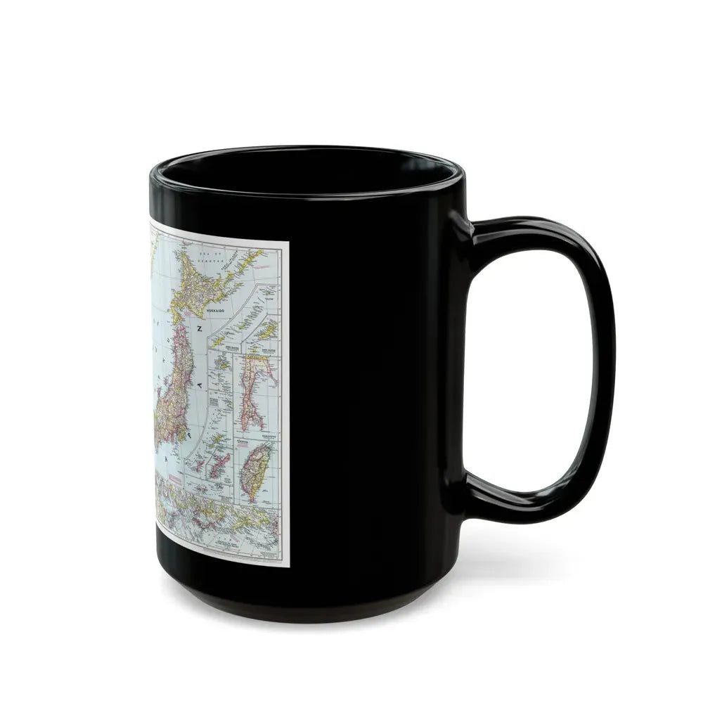 Japan and Korea (1945) (Map) Black Coffee Mug - Go Mug Yourself