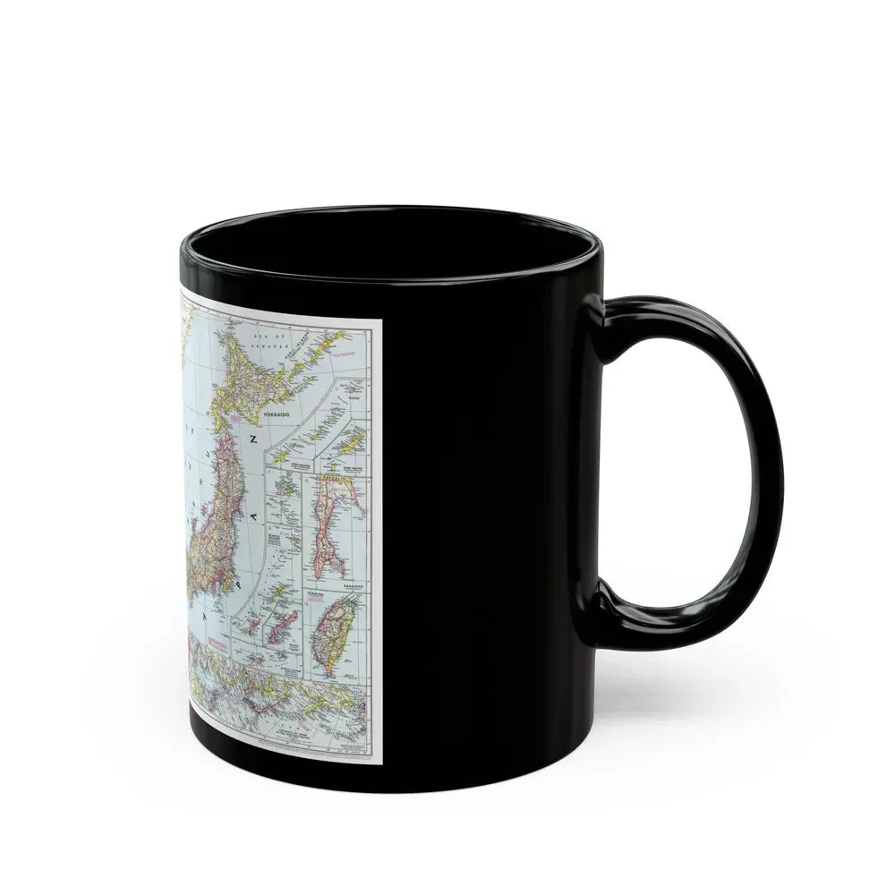 Japan and Korea (1945) (Map) Black Coffee Mug - Go Mug Yourself