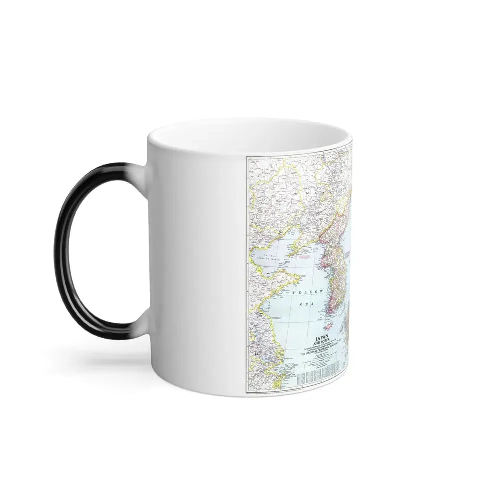 Japan and Korea (1945) (Map) Color Changing Mug 11oz - Go Mug Yourself