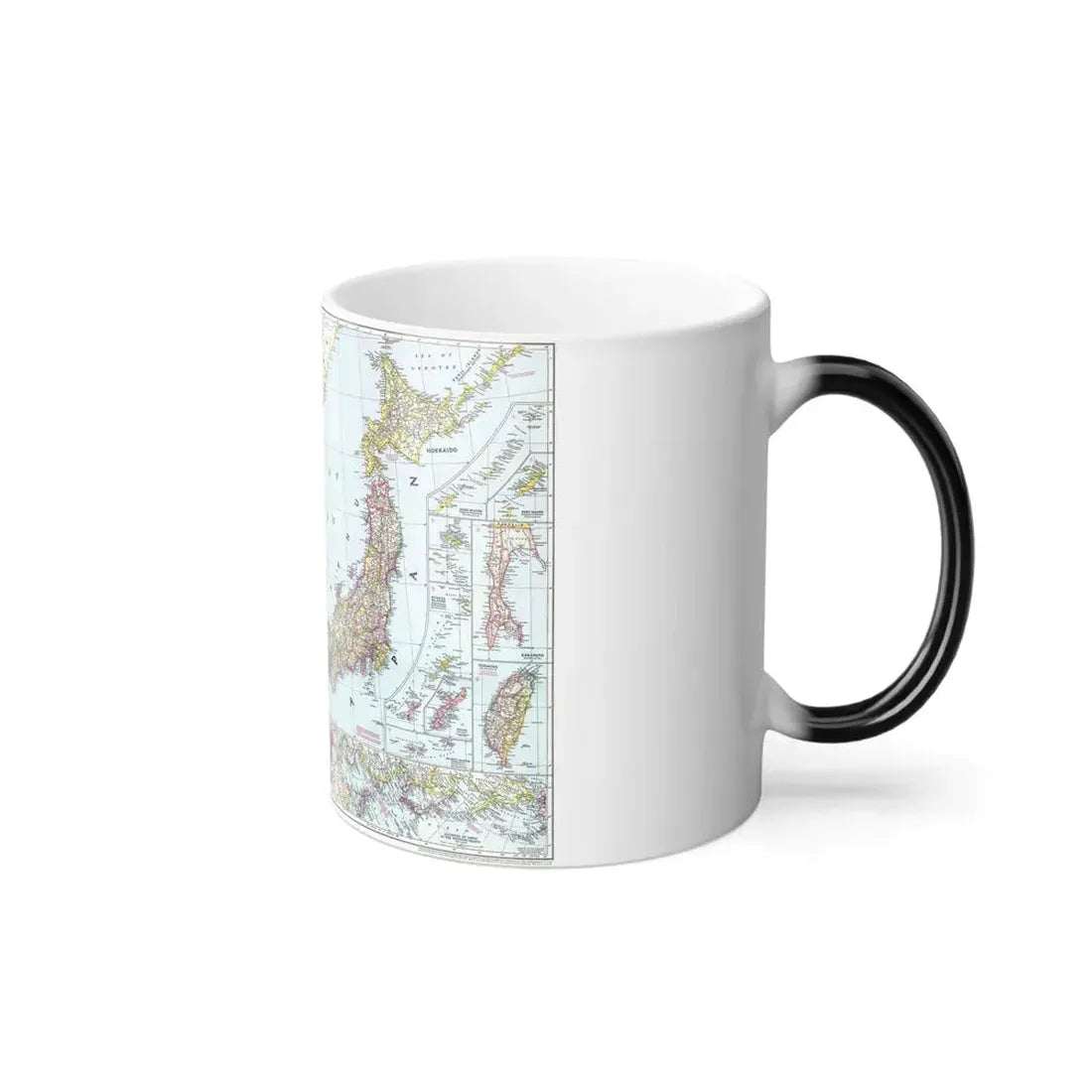 Japan and Korea (1945) (Map) Color Changing Mug 11oz - Go Mug Yourself